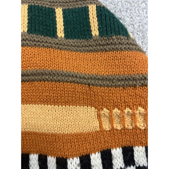 Vintage Arielle Sweater Coogi Style Geometric Knit Earth Tone 3D Knit Womens Med - Picture 8 of 15